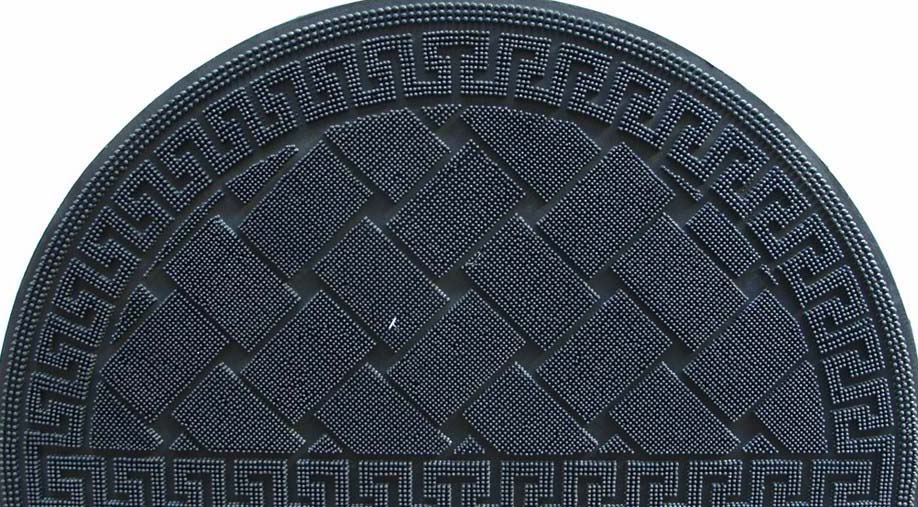Коврик резиновый PIN MAT 45х75 (Welcomе) полукруг